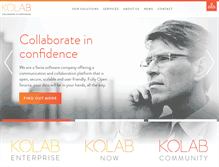 Tablet Screenshot of kolabsystems.com